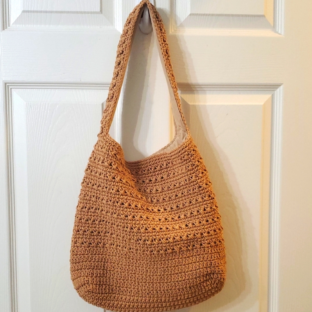 Sonoma Handcrafted Tan Crochet Bag